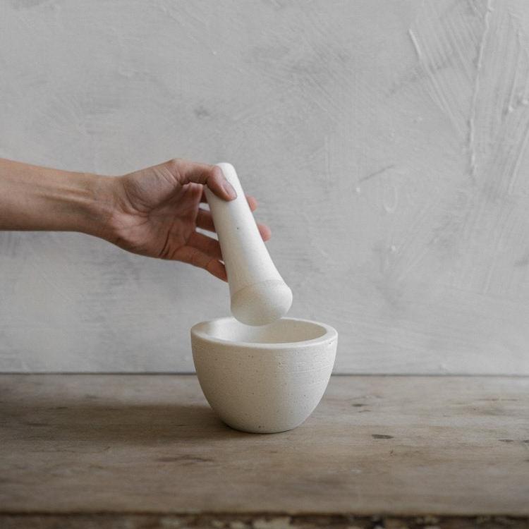 Mortar and Pestle - White
