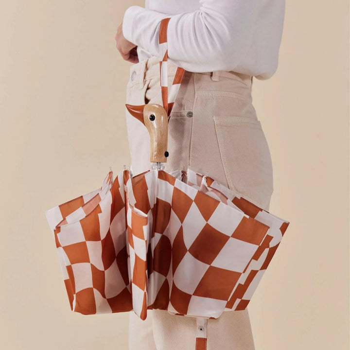 Parapluie compact - Peanut Butter Checkers