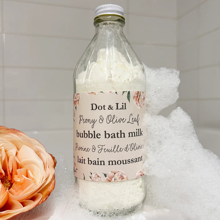 Lait de bain moussant - Pivoine et feuille d'olivier