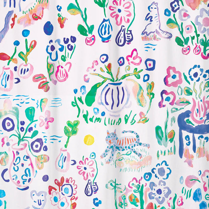 Shower curtain - Imaginary garden