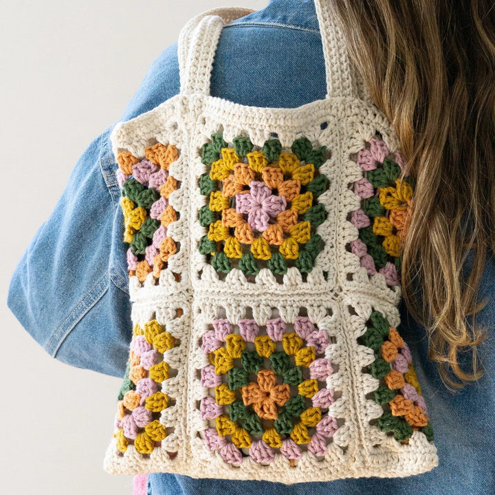 Coffret créatif - Macramé - Sac en crochet grand-mère