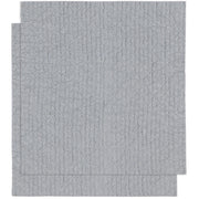 Swedish sponge squares (set of 2) - gray