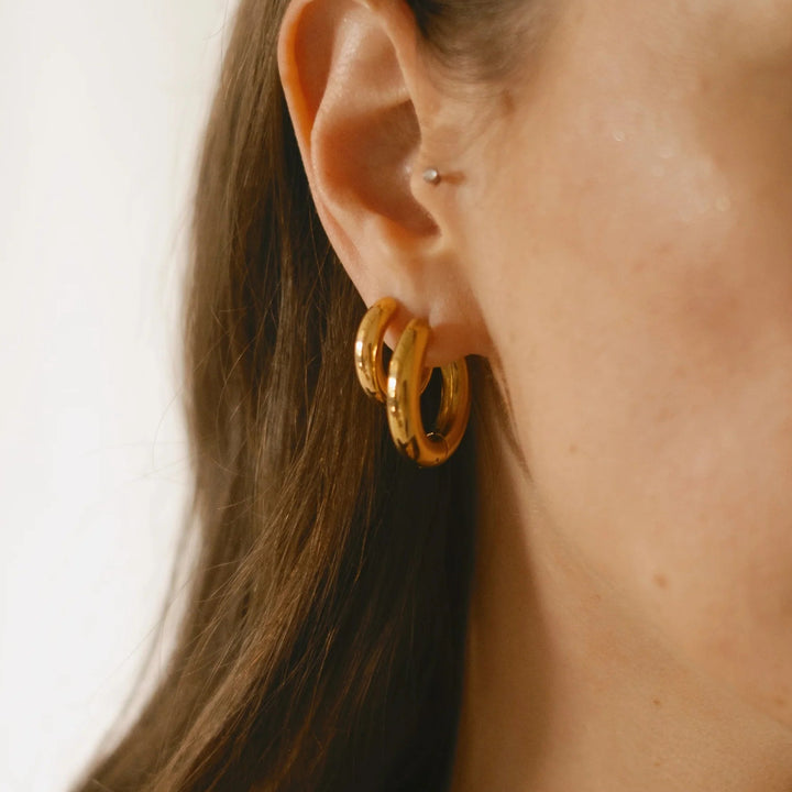 Boucle d'oreille - Bold Hoops 24 mm - Or