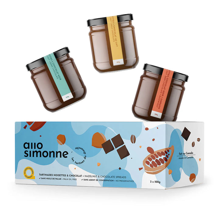 Tartinade Noisette chocolat - Trio bleu
