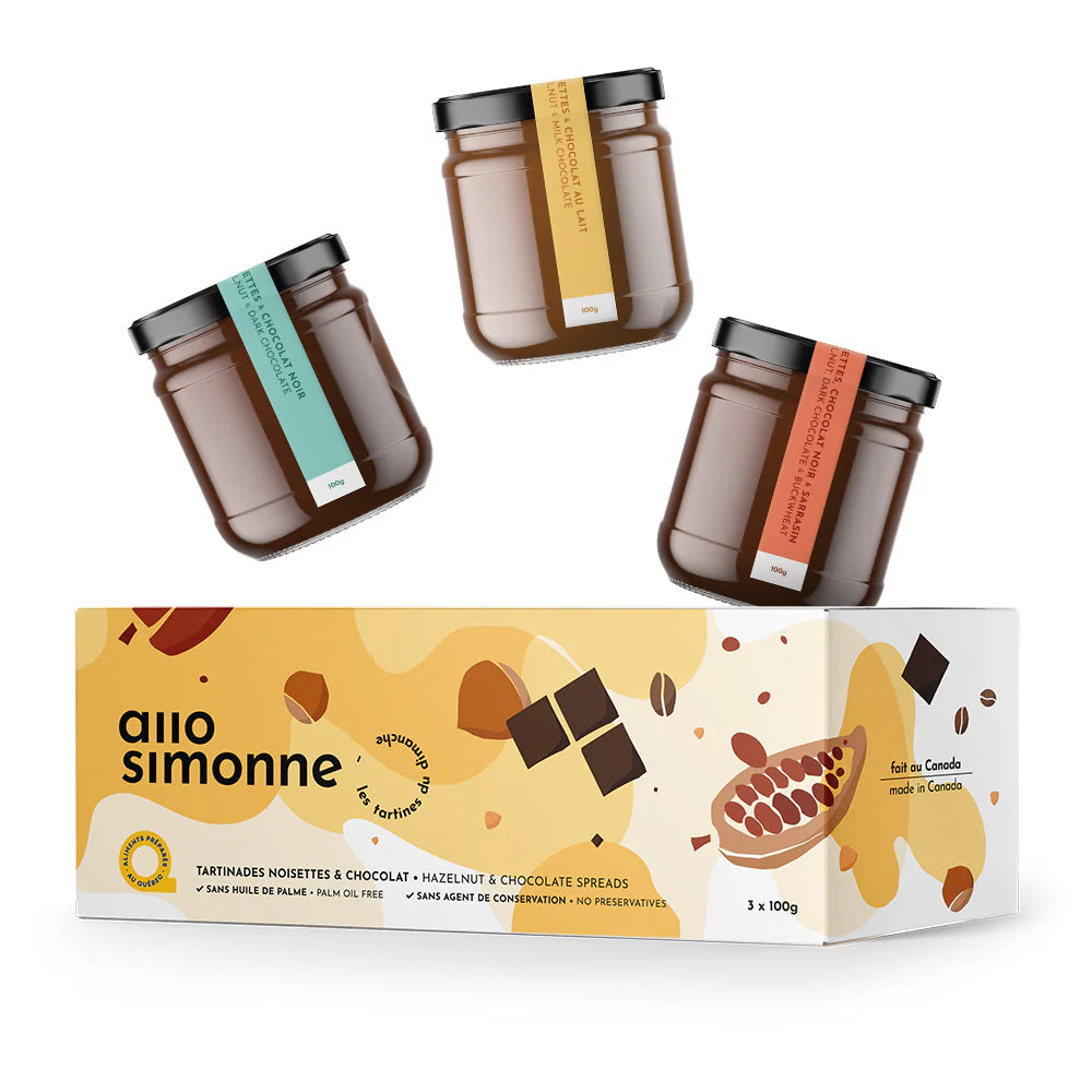 Tartinade Noisette chocolat - Trio jaune