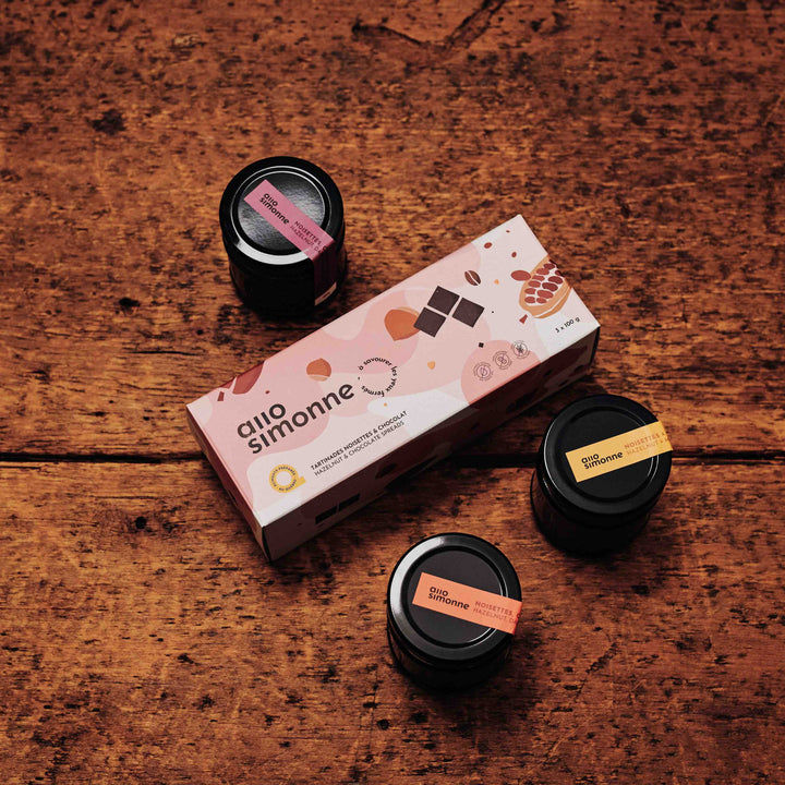 Tartinade Noisette chocolat - Trio rose