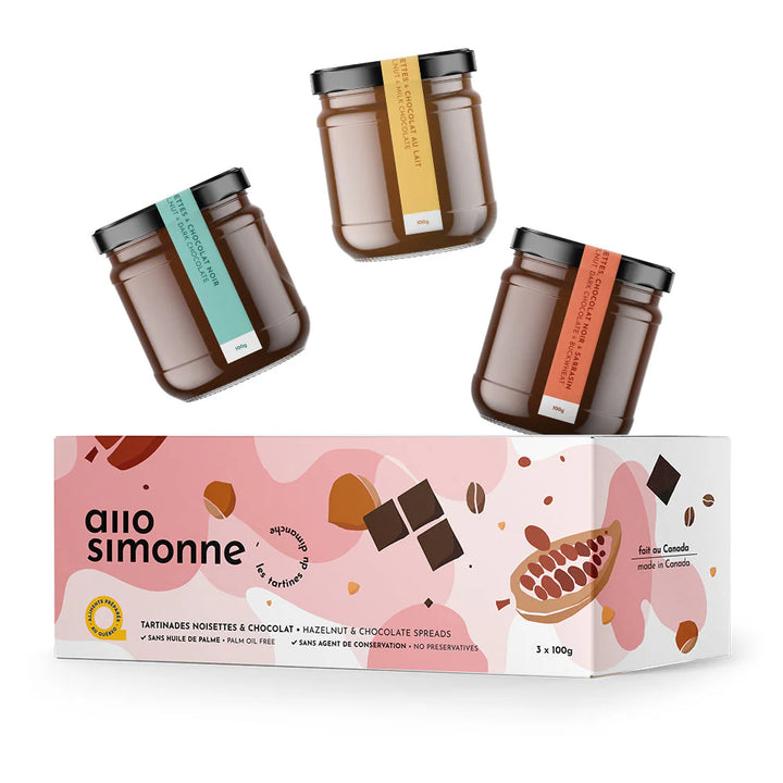 Tartinade Noisette chocolat - Trio rose