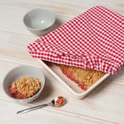 Couvre-plat rectangulaire en tissu - Gingham