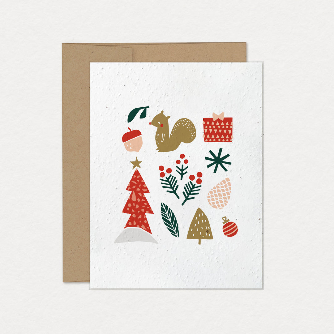 Box of 6 seeded greeting cards - Holidays