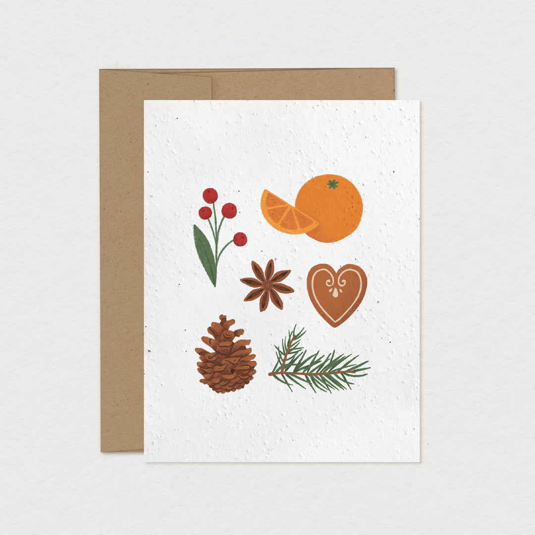 Box of 6 seeded greeting cards - Holidays