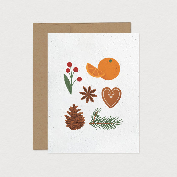 Box of 6 seeded greeting cards - Holidays
