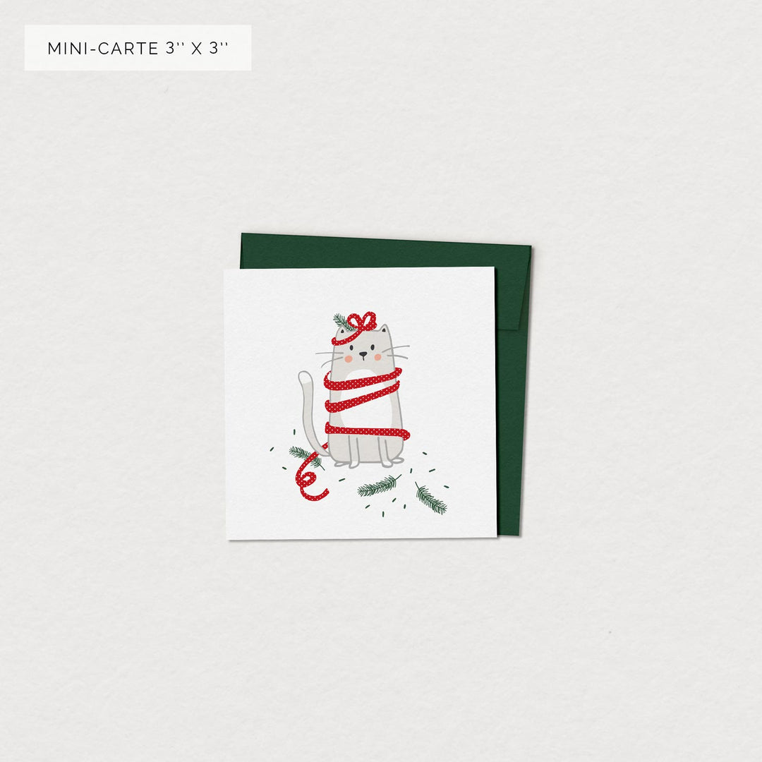 Miniature greeting card - Kitten the blunder