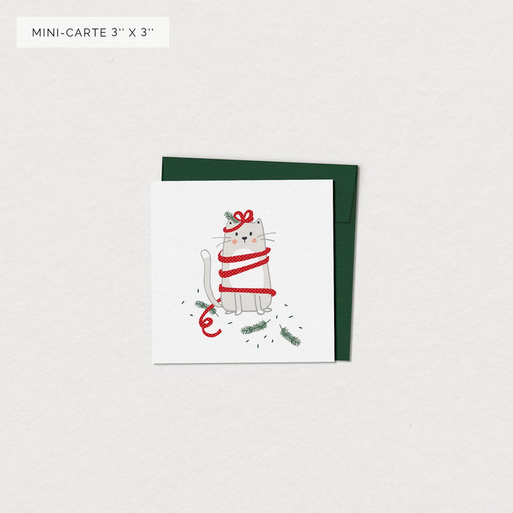 Miniature greeting card - Kitten the blunder