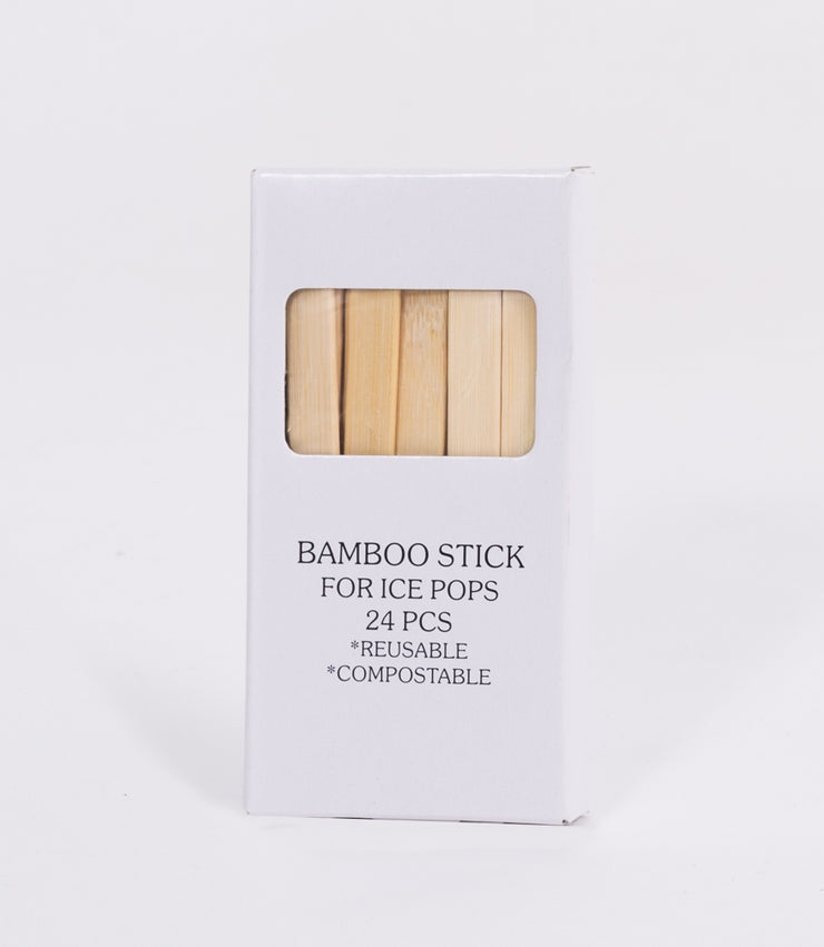 Bâtons réutilisables en bambou pour popsicles