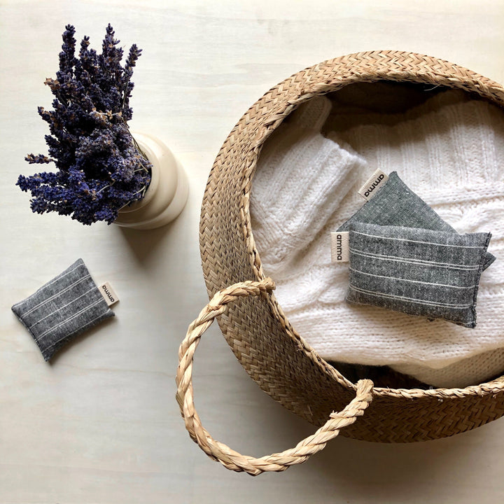 Lavender Pouch - Striped