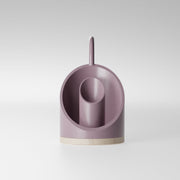 Steel and maple candle holder - Lilac