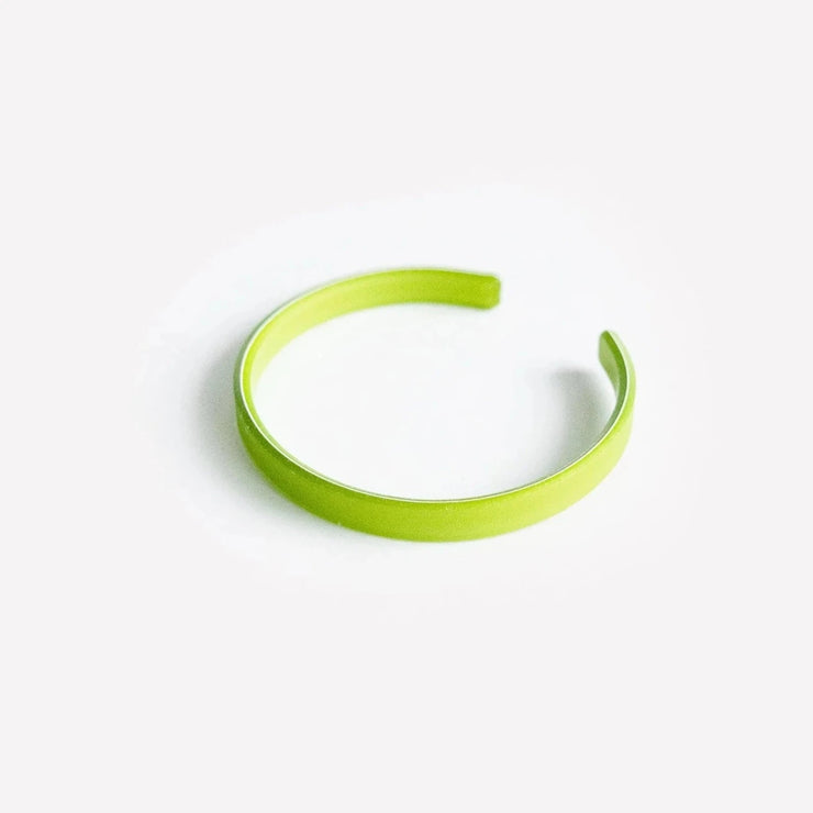 Recycled resin bracelet - Chartreuse