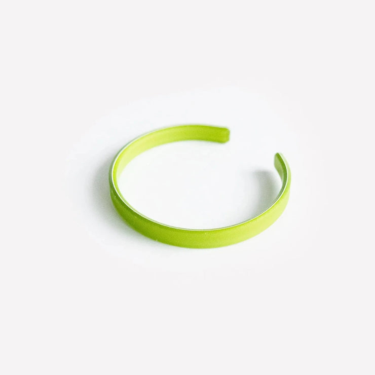 Recycled resin bracelet - Chartreuse
