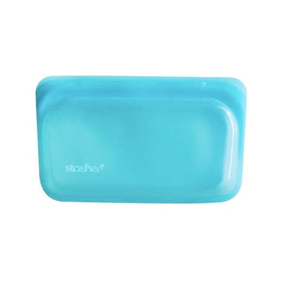 Reusable Silicone Snack Bag - Aqua