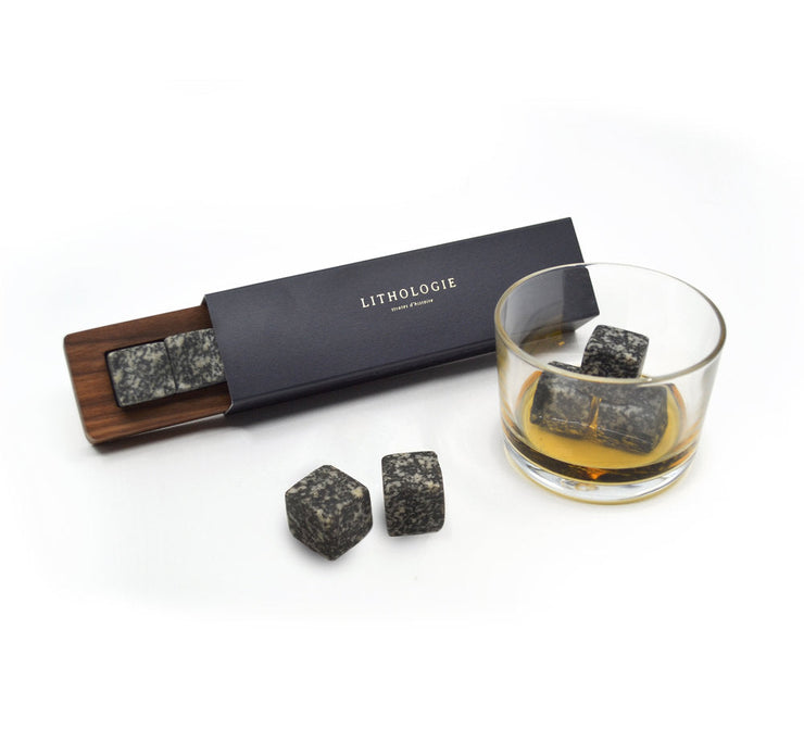 Whiskey stones (6) and tray - Gabbrô