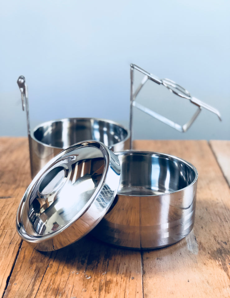 Boîte Tiffin en inox à 2 étages