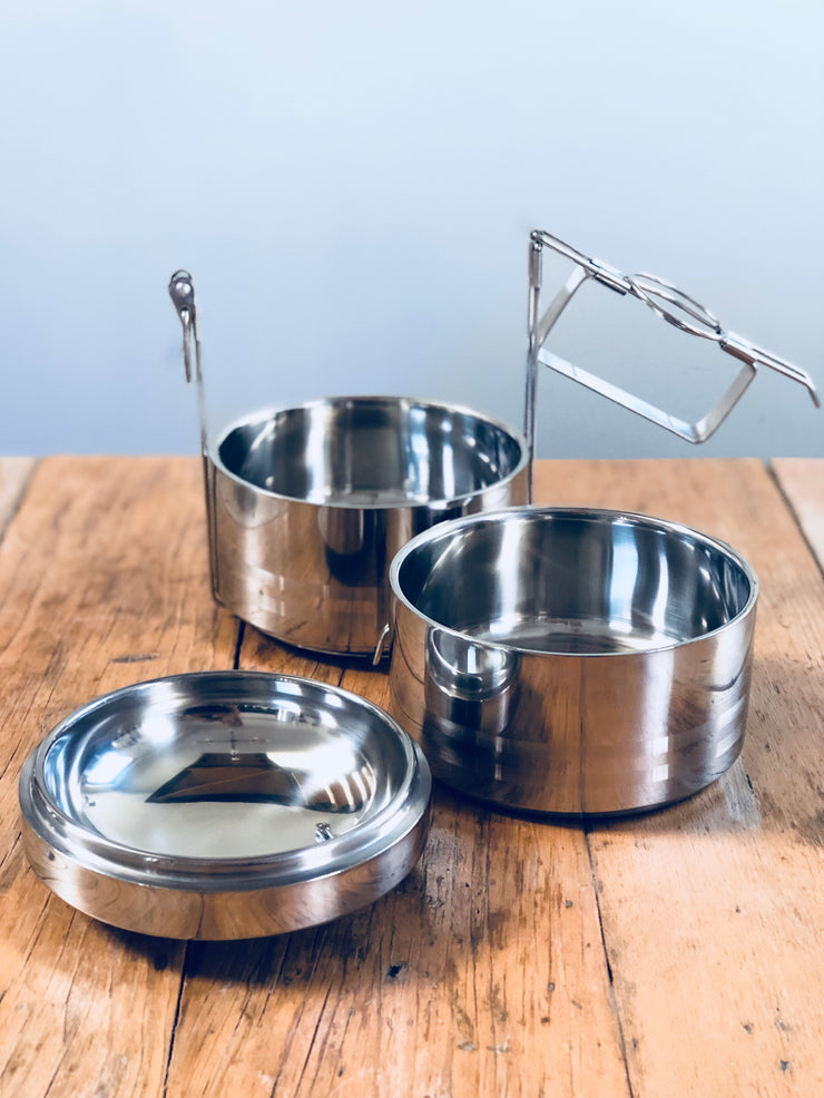 Boîte Tiffin en inox à 2 étages