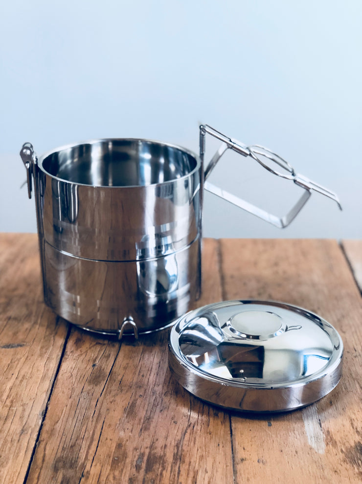 Boîte Tiffin en inox à 2 étages