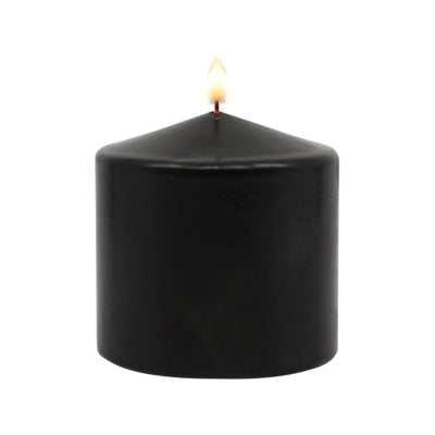 Pillar candle - Black - 3" x 3"