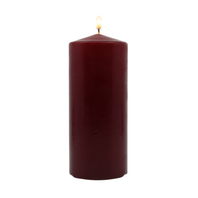 Pillar candle - Burgundy - 3" x 7"