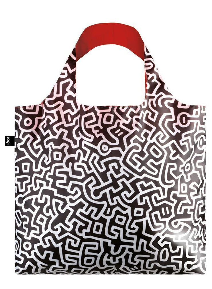 Reusable bag with snap fastener - Keith Haring - Untitled