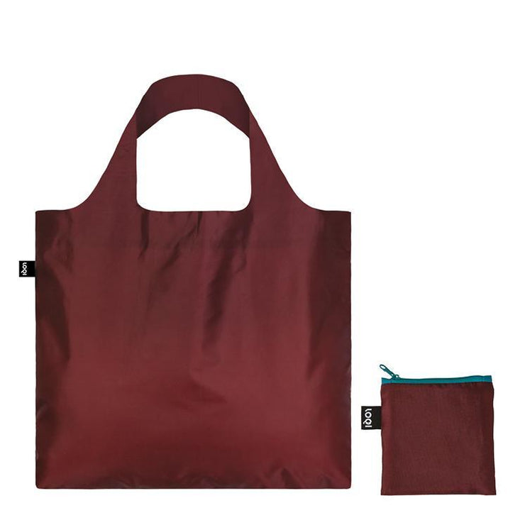Reusable bag with snap fastener - Sangria