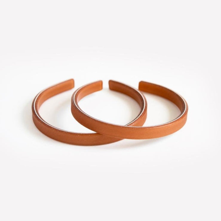 Recycled resin bracelet - Nude