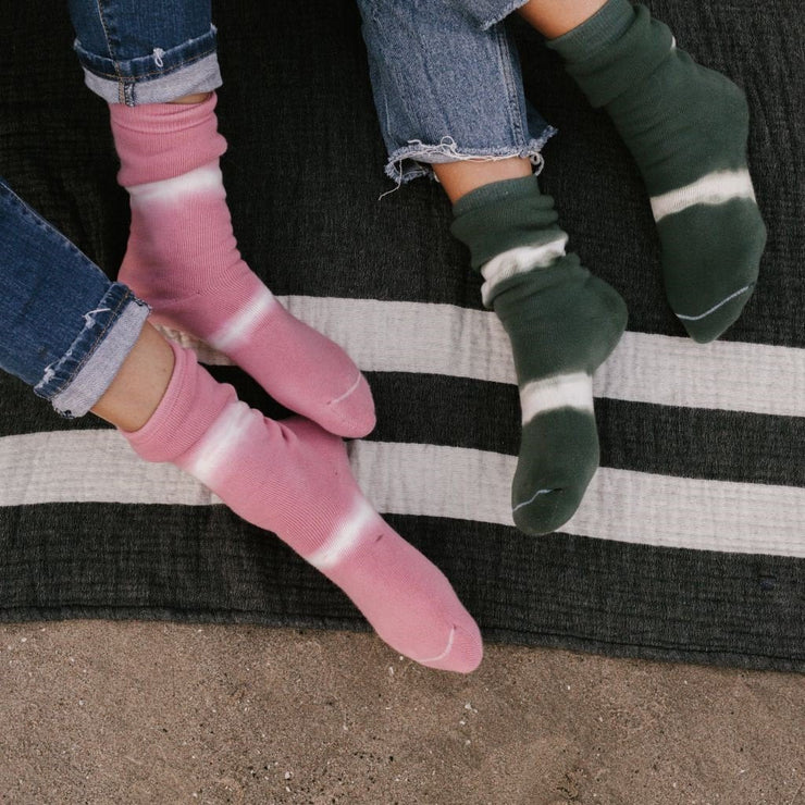 Pima Tie dye Socks - Pink