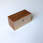 Wooden key holder - Rectangle - BLOK - Mahogany