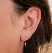 Boucles d'oreilles - Dormeuses - Lune - Mini - Argent