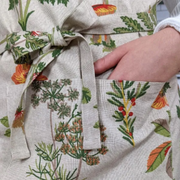 Kitchen apron - Herbarium patterns