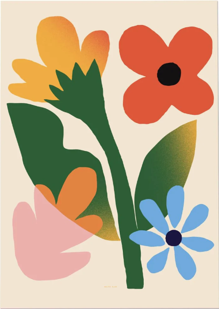 Affiche - Champs de fleurs 8 X 10 po