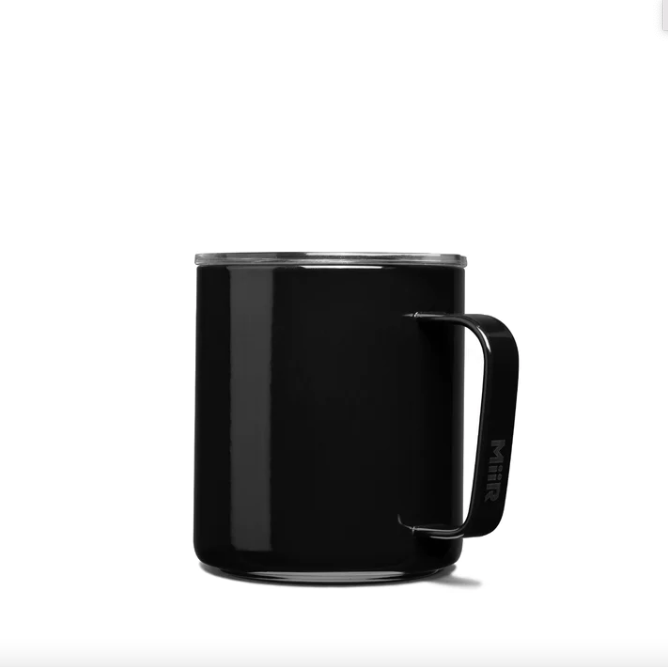 TruEnamel Thermal Mug with Handle and Sliding Lid - Black
