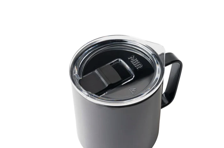 TruEnamel Thermal Mug with Handle and Sliding Lid - Black