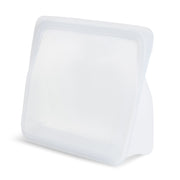 Reusable silicone bag on stand - Clear - 1.7L