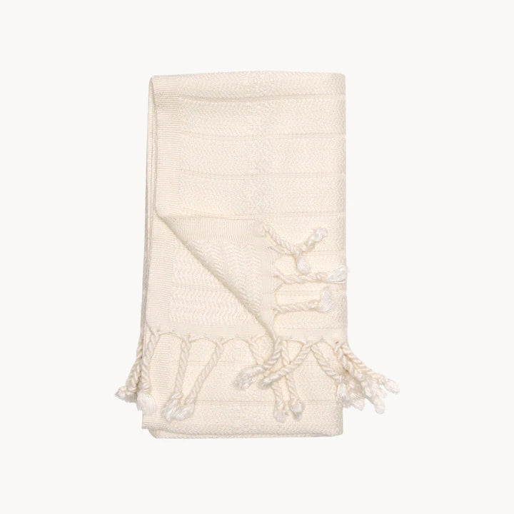 Hand towel - Bamboo and cotton - Cream