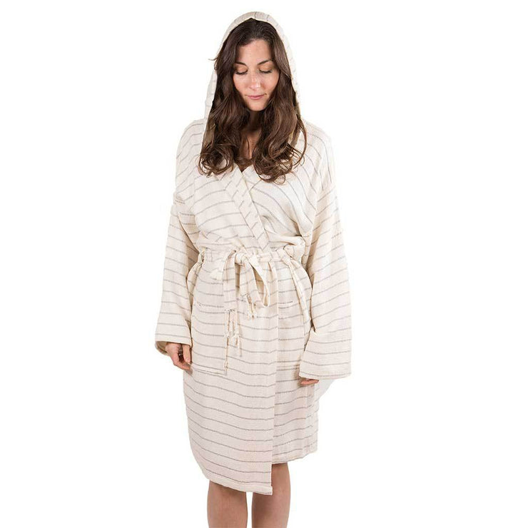Bamboo fiber and cotton bathrobe - Mist 