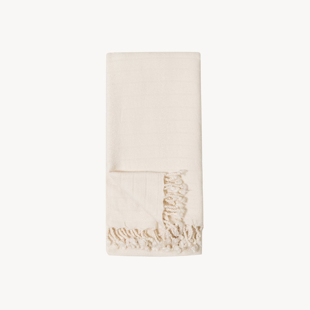Serviette - Bambou et coton - Crème