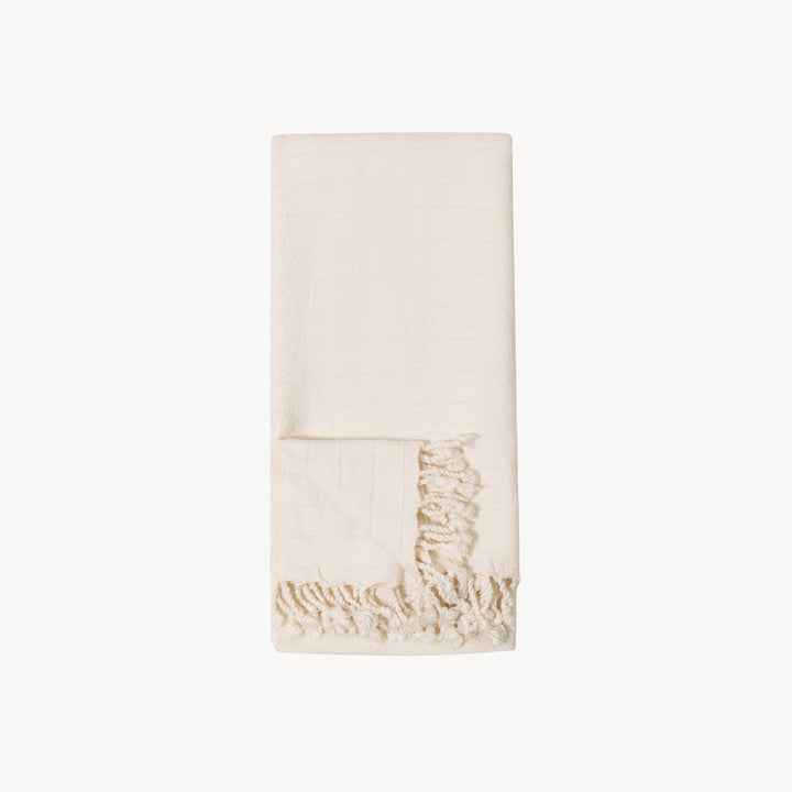 Serviette - Bambou et coton - Crème