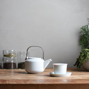 Tasse et soucoupe à thé - Leaves - Blanc
