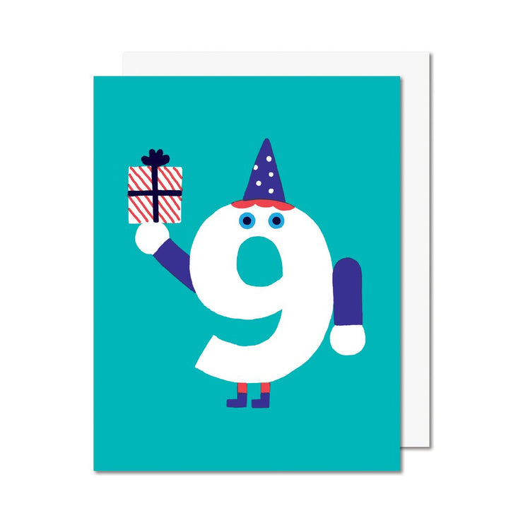 Greeting card - Number 9