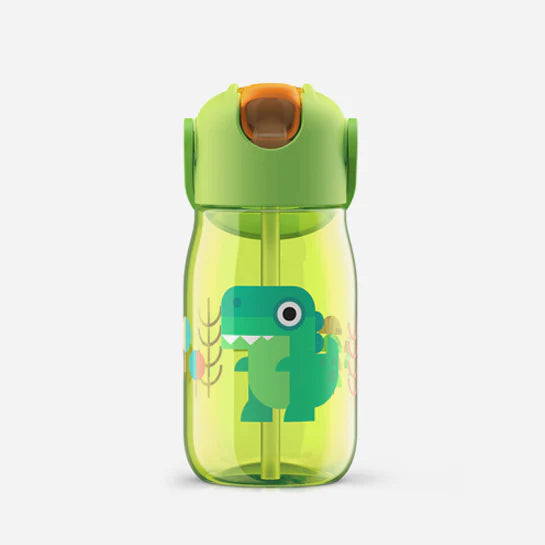 Children's bottle with straw - Dinosaur