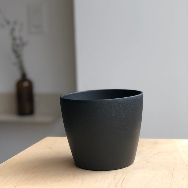 Cache-pot - Nubia - Noir - 15 cm