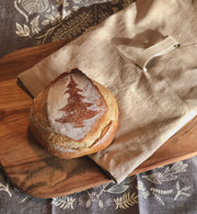 Linen and cotton bread bag