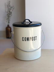 Vintage compost bin with charcoal filter - Vintage
